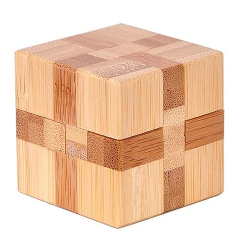 CUTeFiorino Cheers.US Holzwürfel-Denkspiel-Puzzle, IQ-Puzzles, tolle pädagogische Intelligenz-Puzzles, Spielzeug für Erwachsene und, fordert Ihr logisches Denken heraus Bausteine (Khaki, One Size) von CUTeFiorino