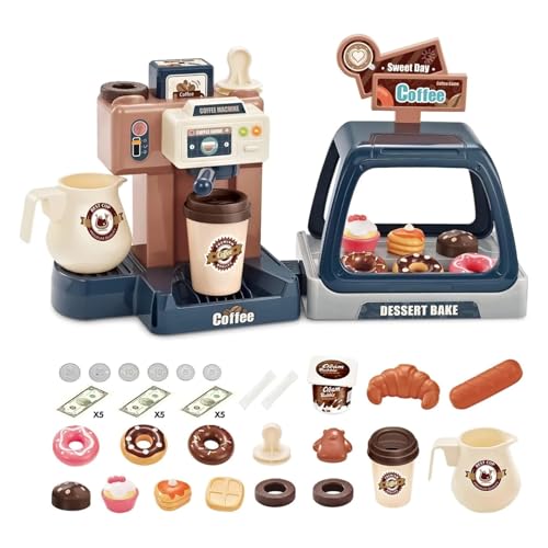 CUTeFiorino Coffee Machine Playset Pretend Kitchen Toys for 3 to 6 Year Olds Multiplayer Toys Fun Games Compatible with Motorikspielzeug (Blue, One Size) von CUTeFiorino