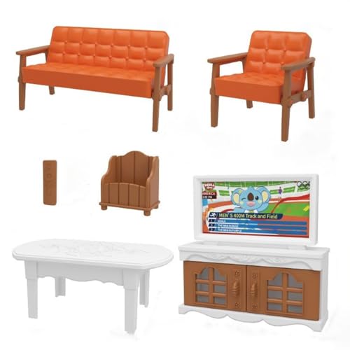CUTeFiorino Dolls House Furniture Set Accessories 1:12 Decorations DIY Miniature Ornament Assemble for Parent Child Interaction Scene Props 4+ Kids Bedroom Puppenbett (C, One Size) von CUTeFiorino