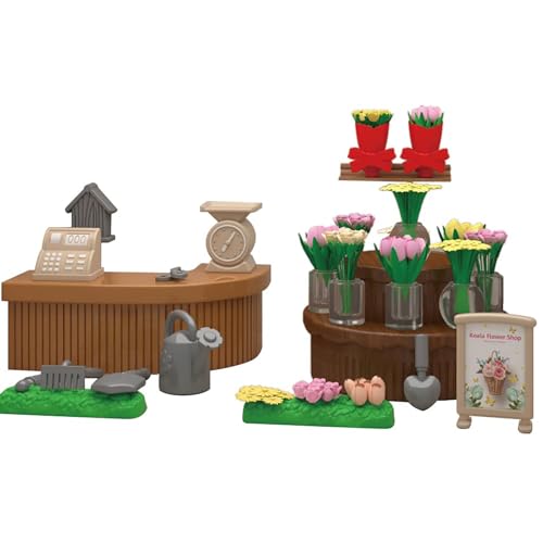 CUTeFiorino Dolls House Furniture Set Accessories 1:12 Decorations DIY Miniature Ornament Assemble for Parent Child Interaction Scene Props 4+ Kids Bedroom Puppenbett (D, One Size) von CUTeFiorino