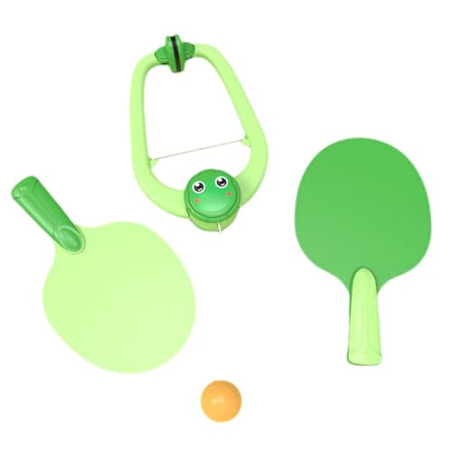 CUTeFiorino Door Pong Game Over The Door Adjustable Doorway Game Pingpong Trainer Door Jam Pingpong Kit for Door Frame Hanging Table Tennis Trainer Portable Set for Kids with Rack (Green, One Size) von CUTeFiorino