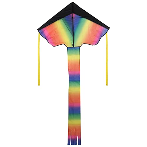 CUTeFiorino Drachen Steigen Schmetterling Rainbow kitefibre Einfach zu lagern Grassland Alle Eltern Kinder Bagger Elektrisch (Multicolor, One Size) von CUTeFiorino