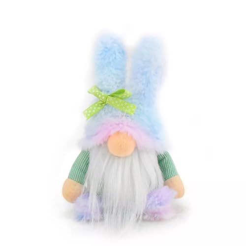 CUTeFiorino Easter Bunny GNOME Decorations Cute Handmade Easter GNOME Plush Decor Spring Easter Day Home Table Decor Easter GNOME Ornament Easter Plüschtier (A, S) von CUTeFiorino