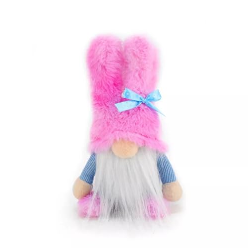 CUTeFiorino Easter Bunny GNOME Decorations Cute Handmade Easter GNOME Plush Decor Spring Easter Day Home Table Decor Easter GNOME Ornament Easter Plüschtier (B, S) von CUTeFiorino