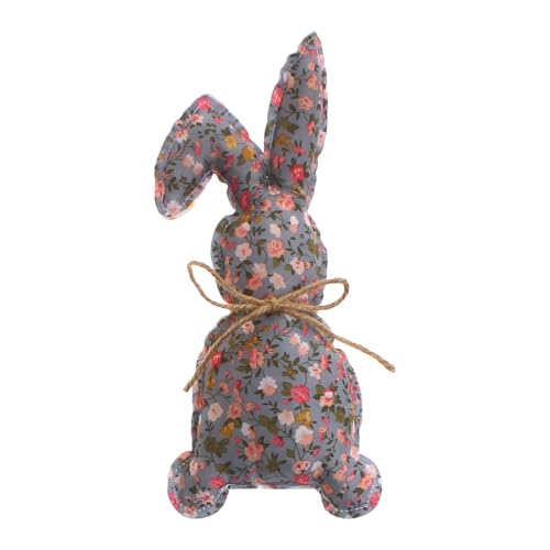 CUTeFiorino Easter Bunny Tray Basket Decoration Ornament Holiday Decoration Decorations Puppenhaus Holz (B, One Size) von CUTeFiorino