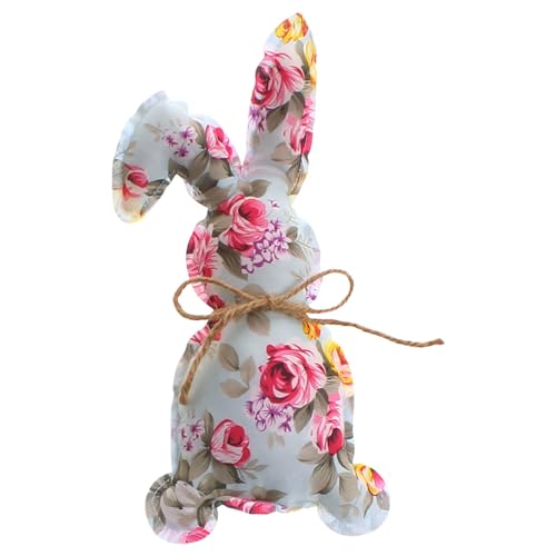 CUTeFiorino Easter Bunny Tray Basket Decoration Ornament Holiday Decoration Decorations Puppenhaus Holz (C, One Size) von CUTeFiorino