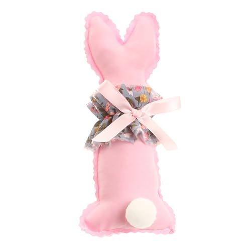 CUTeFiorino Easter Bunny Tray Basket Decoration Ornament Holiday Decoration Decorations Puppenhaus Zubehör Holz (PK1, One Size) von CUTeFiorino