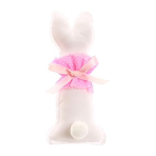 CUTeFiorino Easter Bunny Tray Basket Decoration Ornament Holiday Decoration Decorations Puppenhaus Zubehör Holz (WH3, One Size) von CUTeFiorino