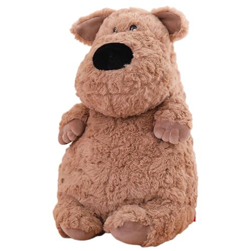 CUTeFiorino Entzückendes Plüschspielzeug-Set, braunes Welpen-Ferkel und weißes Häschen, weiche und kuschelige Stofftiere für Spielkissen (D, A) von CUTeFiorino