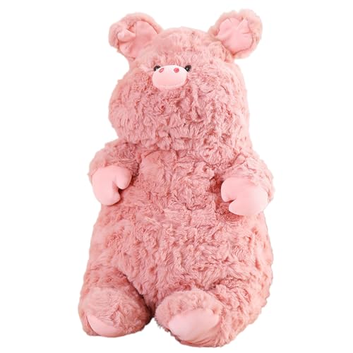 CUTeFiorino Entzückendes Plüschspielzeug-Set, braunes Welpen-Ferkel und weißes Häschen, weiche und kuschelige Stofftiere für Spielkissen (F, A) von CUTeFiorino