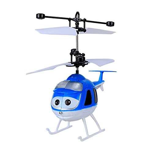 CUTeFiorino Fliegender Ball Für Kinder Miniflughubschrauber Roboter 2CH- Handgesteuerte Drohne (Z1204-1-Blue, One Size) von CUTeFiorino