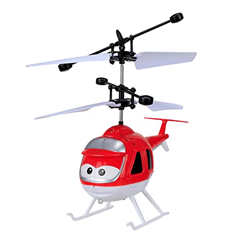 CUTeFiorino Fliegender Ball Für Kinder Miniflughubschrauber Roboter 2CH- Handgesteuerte Drohne (Z1204-1-Red, One Size) von CUTeFiorino