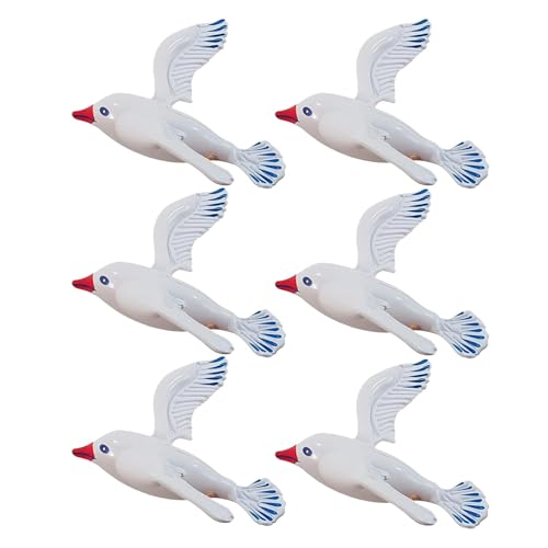 CUTeFiorino Inflatable Animal 1Pcs Flying Bird Seagull Decor Blow Up Animals Seagull Ornaments Pool Floats for Birthday Wedding Beach Indoor Games Kunsthandwerk Für Erwachsene (White, One Size) von CUTeFiorino
