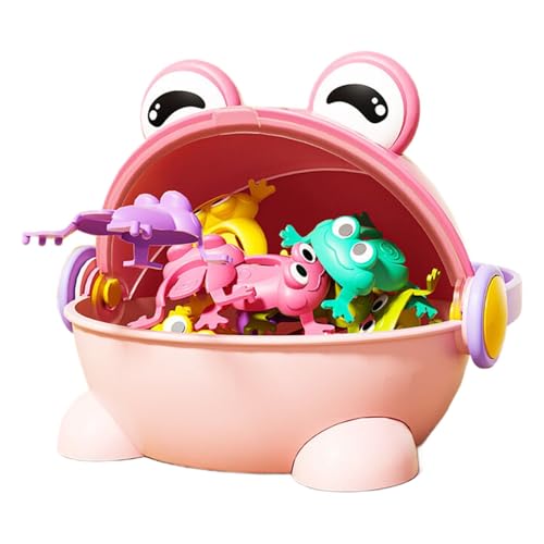 CUTeFiorino Jumping Frog Toy Kid Interactive Frog Toy Frog Flinging Toy | Assorted Colors Finger Bouncing Toy Kids Frog Jump Toy Parent Child Interactive Toys for Home (Pink, One Size) von CUTeFiorino