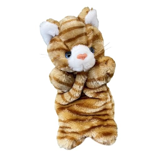 CUTeFiorino Katzen-Wrestling-Handschuh, Katzen-Wrestling-Spielzeug, Handpuppe, Katzen-Spielhandschuh, Katzen-Handpuppe zum Spielen, Katzenpuppe zum Training gegen Langeweile und (Orange, One Size) von CUTeFiorino