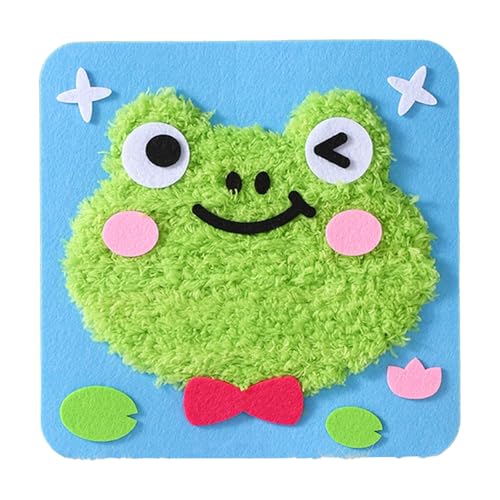 CUTeFiorino Kids' Educational Art Toy DIY Craft Kit with Animal Stickers for Preschool and Kindergarten Fun Kunsthandwerk Für Erwachsene Holz (E, One Size) von CUTeFiorino
