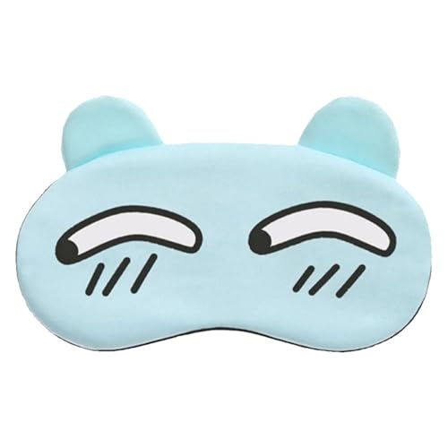 CUTeFiorino Kids Sleep for Boys/Girls Sleeping Animal Funny Cover Blindfold Eyeshade for Men Women Plane Travel 100ml Messingfarben (Light Blue, One Size) von CUTeFiorino
