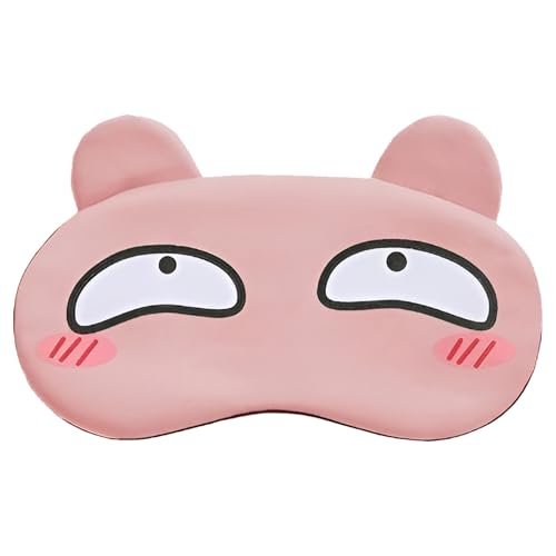 CUTeFiorino Kids Sleep for Boys/Girls Sleeping Animal Funny Cover Blindfold Eyeshade for Men Women Plane Travel 100ml Messingfarben (Pink, One Size) von CUTeFiorino