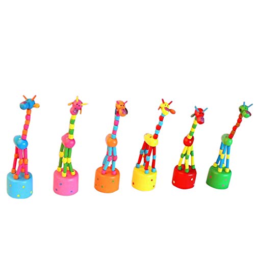 CUTeFiorino Kleinkindspielzeug Kinder-Intelligenz-Tanzständer, Schaukelholzspielzeug Zählrahmen (Colorful, One Size) von CUTeFiorino