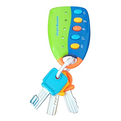 CUTeFiorino Lernuhren Anti-Diebstahl-Sperre für Auto-Fernbedienungsschlüssel, Modell für Säuglinge und, Musikschlüssel für die frühe Kindheit Lernuhren (Blue, One Size) von CUTeFiorino