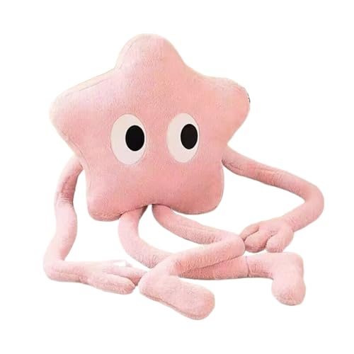 CUTeFiorino Long Star Plush Pillow Cute Star Stuffed Animals Soft Star Plushies Star Throw Pillow Plush Toys Der Singende Und Sprechende Elefant Spielt Guck-Guck Mit Den Ohren (Pink, S) von CUTeFiorino