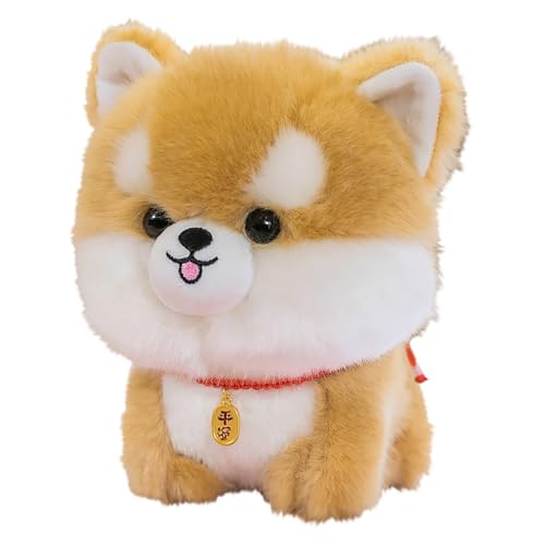 CUTeFiorino Mairbeon 20cm Hund Plüsch Spielzeug süße Corgi Plushies Ornament weiche Stofftier Welpen Puppe Home Zimmer Dekoration Geburtstag Haarreif (A, A) von CUTeFiorino