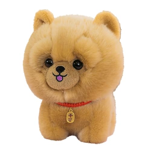 CUTeFiorino Mairbeon 20cm Hund Plüsch Spielzeug süße Corgi Plushies Ornament weiche Stofftier Welpen Puppe Home Zimmer Dekoration Geburtstag Haarreif (B, A) von CUTeFiorino