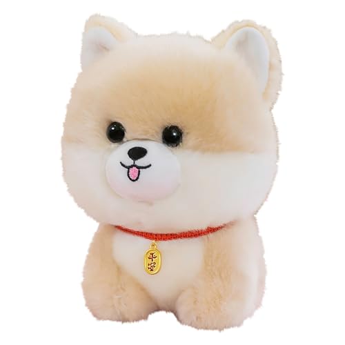 CUTeFiorino Mairbeon 20cm Hund Plüsch Spielzeug süße Corgi Plushies Ornament weiche Stofftier Welpen Puppe Home Zimmer Dekoration Geburtstag Haarreif (D, A) von CUTeFiorino