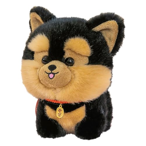 CUTeFiorino Mairbeon 20cm Hund Plüsch Spielzeug süße Corgi Plushies Ornament weiche Stofftier Welpen Puppe Home Zimmer Dekoration Geburtstag Haarreif (F, A) von CUTeFiorino