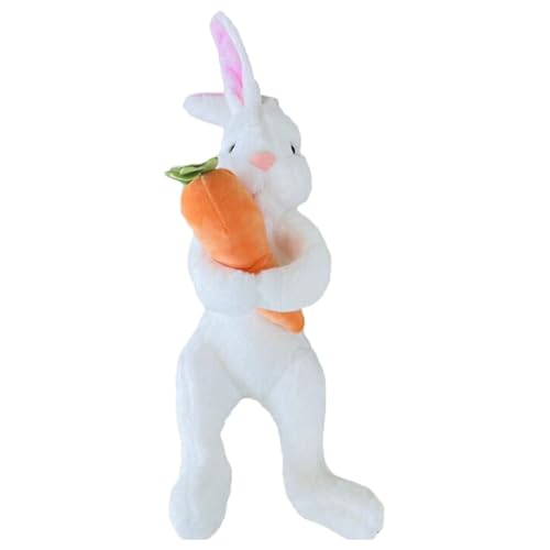 CUTeFiorino Mascot Hug Carrot Doll Little White Plush Toy Doll Rag Doll Plüschtier (White, A) von CUTeFiorino