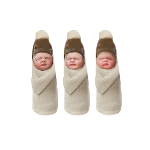 CUTeFiorino Miniature 2" Real Newborn Baby Dolls Silicone Full Body for Girl Puppenzubehör Baby (White, One Size) von CUTeFiorino