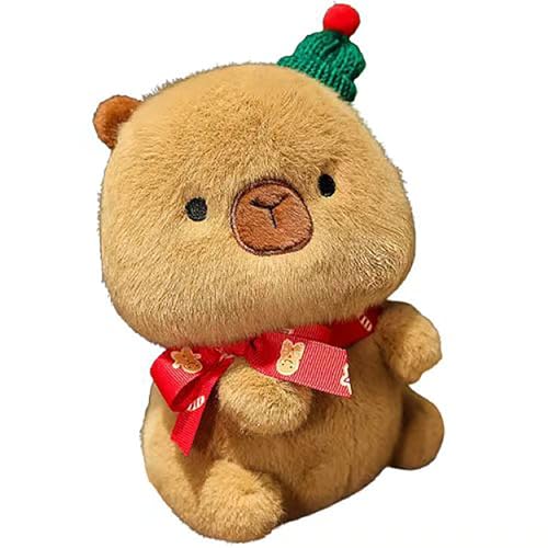 CUTeFiorino New Capybara Figure Christmas Tree Throw Pillow for Children and Boys Plush Oktopus Kuscheltier (D, One Size) von CUTeFiorino