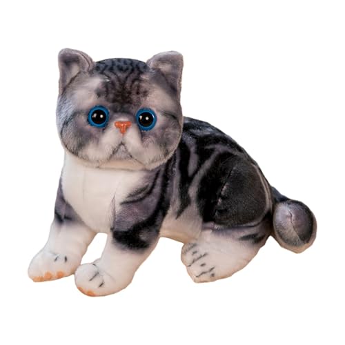 CUTeFiorino New Cute Plush Toy Doll for Children's Comfort and Companion Cat Doll Suitable for Holiday Birthday Plüschtier (Black, A) von CUTeFiorino