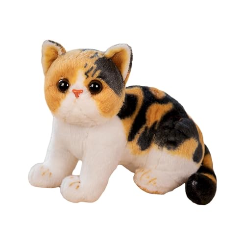 CUTeFiorino New Cute Plush Toy Doll for Children's Comfort and Companion Cat Doll Suitable for Holiday Birthday Plüschtier (White, A) von CUTeFiorino