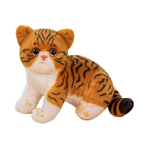 CUTeFiorino New Cute Plush Toy Doll for Children's Comfort and Companion Cat Doll Suitable for Holiday Birthday Plüschtier (Yellow, A) von CUTeFiorino