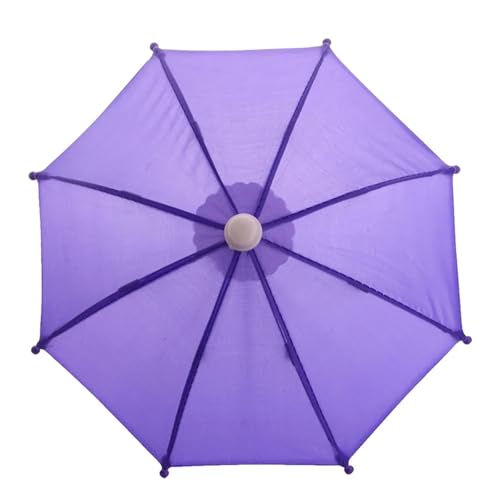CUTeFiorino Niedlicher Puppenschirm für Puppen und andere 8 5 Puppen Dekoration Spiele Mädchen Puppenzubehör Regenschirm Spielspielzeug Kinderküche Aus Holz (Purple, One Size) von CUTeFiorino