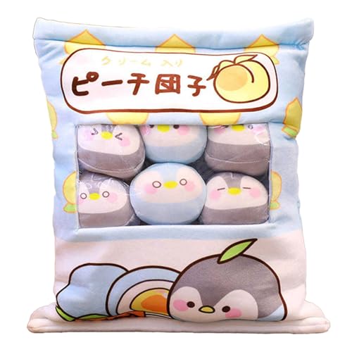 CUTeFiorino Niesel Cute Snack Pillow Stuffed Animal Toys Removable Cat Plush Pillow Cat Pillow with Dolls Removable Stuffed Animal Toys Decorative Removable Cat Babyspielzeug (A, A) von CUTeFiorino