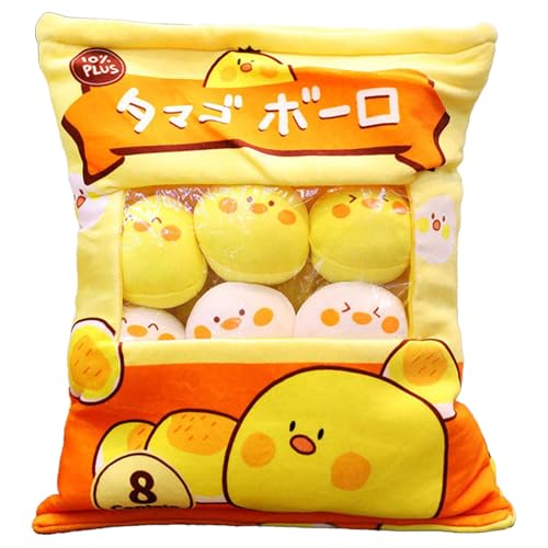 CUTeFiorino Niesel Cute Snack Pillow Stuffed Animal Toys Removable Cat Plush Pillow Cat Pillow with Dolls Removable Stuffed Animal Toys Decorative Removable Cat Babyspielzeug (D, A) von CUTeFiorino