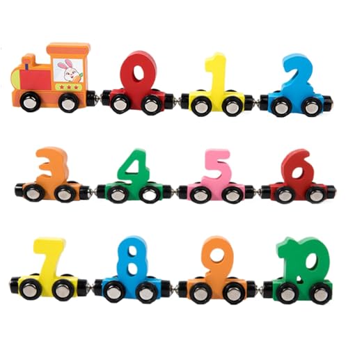 CUTeFiorino Number Car Set for 2 3 Year Olds Educational Toy Cars for Toddlers Montessori Learning Toys for Boys and Girls Kleinkindspielzeug Für Mädchen (Khaki, One Size) von CUTeFiorino