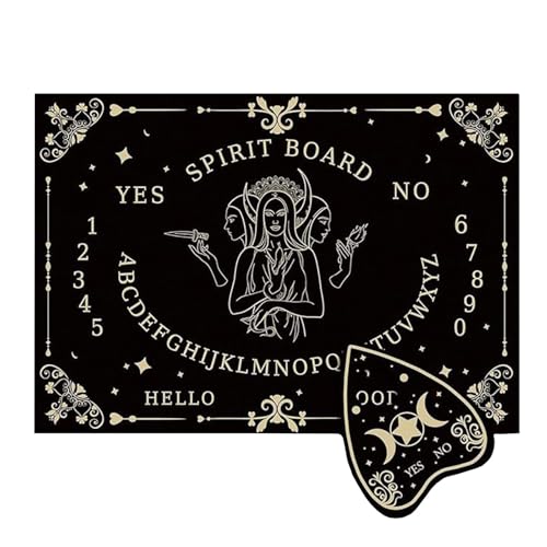 CUTeFiorino Ouija Talking Board Puzzle Mystische Anleitung Vielseitig Zählrahmen (Black, One Size) von CUTeFiorino
