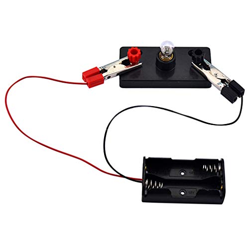 CUTeFiorino Pädagogische Spielwaren DIYKinder Schule Glühbirnen Wissenschaft Lichtkreise Student Elektro-Bildung Lernuhren (As Shown, One Size) von CUTeFiorino