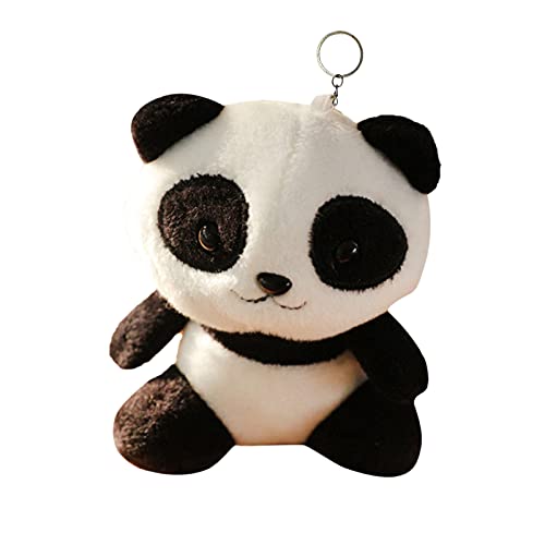 CUTeFiorino Pandas für Studenten Plushie Geschenk für Mädchen Stofftiere Rucksack Dekorationen Puppen Schlüsselanhänger Anhänger Plüschtier Kuschelweich (A, One Size) von CUTeFiorino