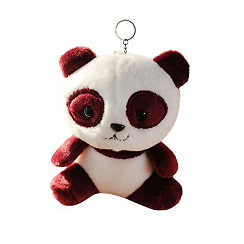 CUTeFiorino Pandas für Studenten Plushie Geschenk für Mädchen Stofftiere Rucksack Dekorationen Puppen Schlüsselanhänger Anhänger Plüschtier Kuschelweich (D, One Size) von CUTeFiorino