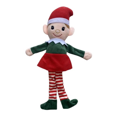 CUTeFiorino Personalized Christmas Doll Plush Doll Custom Name Christmas Decoration Xmas Stuffed for Toddlers Kids Boys Girls Kuschelweich (Red, A) von CUTeFiorino