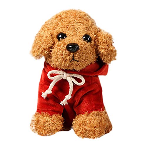 CUTeFiorino Plüschfigur Puppe Cute Teddy Cute Trompete Tier Rag Welpe Puppe Mit Mehr Als 30 Interaktiven Geräuschen Und Reaktionen (D, One Size) von CUTeFiorino