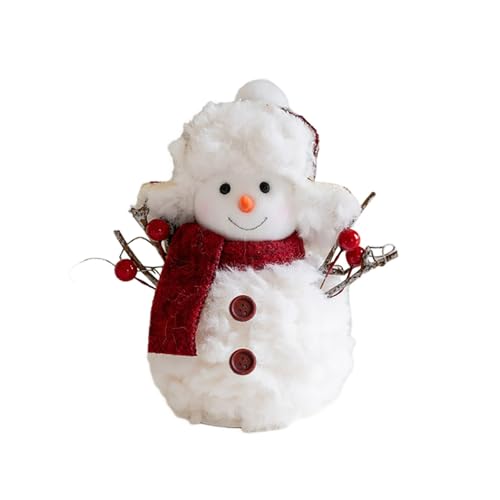 CUTeFiorino Plush Knitted Christmas Snowman Doll Decoration Christmas Desktop Atmosphere Decoration XXL cm Stofftier Plüschtier Kuscheltier (A, One Size) von CUTeFiorino
