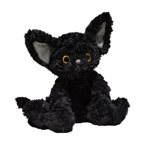CUTeFiorino Plush Toys Cute Cat Stuffed Animals Soft Cat Plushies Pillow for Kids Girls Boys New Year Puppenhaus Möbel (Black, One Size) von CUTeFiorino