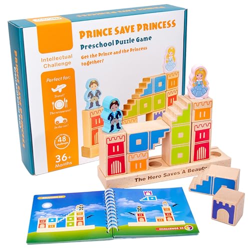 CUTeFiorino Portable Early Educational Tool Suitable for Home Travel and Outdoor Use. Wooden Number Building Block (1 Box) Creative Stacking Toys Early Educational Toy for Child Baby (B, One Size) von CUTeFiorino
