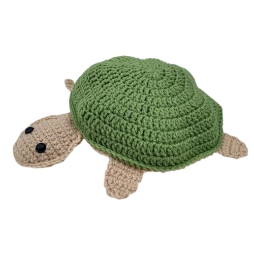 CUTeFiorino Puppe mit DREI Schildkröten, handgewebte Puzzle-Schildkröte für, Schildkrötengröße, Wollschildkröte. Stofftier 13 cm (A, One Size) von CUTeFiorino