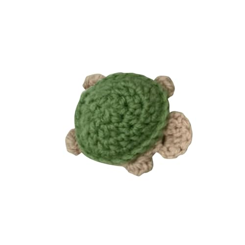CUTeFiorino Puppe mit DREI Schildkröten, handgewebte Puzzle-Schildkröte für, Schildkrötengröße, Wollschildkröte. Stofftier 13 cm (B, One Size) von CUTeFiorino